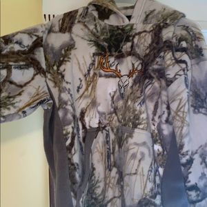 White Camo fleece hoodie